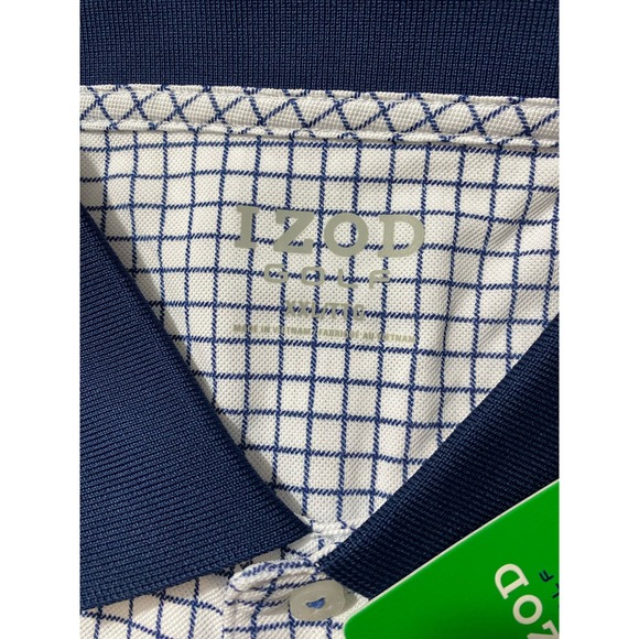 NWT IZOD Golf XXL Mens Polo Shirt White SwingFlex Stretch UPF15 Short Sleeve - Picture 2 of 11